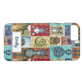 Süße Tier Collage Folk Art Design Personalisiert Case-Mate iPhone Hülle (Rückseite (Horizontal))
