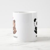 Süße Tier Couple Jumbo-Tasse (Vorderseite)