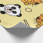 Süße Tier Design Nahtloses Musterpapier Geschenkpapier (Ecke)