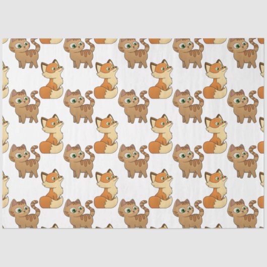 Süße Tier Design Tissue Paper Seidenpapier (Vorderseite)