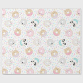 Süße Tier Donuts Packpapier (Flach)