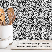 Süße Tier Druckmuster Schwarz-weiß Leopard Fliese