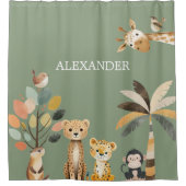 Süße Tier Duschvorhang (Vorderseite)