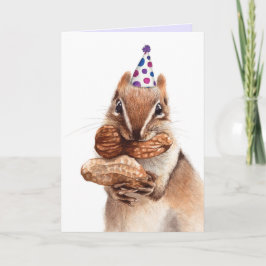 Süße Tier Eichhörnchen-Feierkarte Dankeskarte