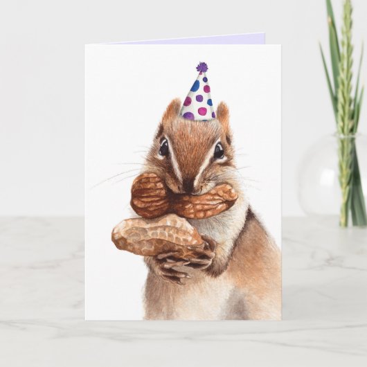 Süße Tier Eichhörnchen-Feierkarte Dankeskarte (Vorderseite)