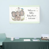 Süße Tier Elephant Baby Dusche Party Banner (Messeveranstaltung)