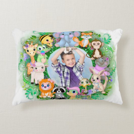 Süße Tier-Foto Dekokissen (Vorderseite)
