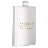 Süße Tier-Freunde konfrontiert Case-Mate iPhone Fa Flachmann (Rechts)