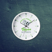 Süße Tier Freundliche Vegane Küche, Kuhwand Uhr