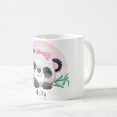 süße Tier Friendly Panda Bamboo Kaffeetasse (VorderseiteRechts)