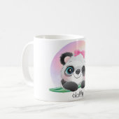 süße Tier Friendly Panda Bamboo Kaffeetasse (Vorderseite Links)