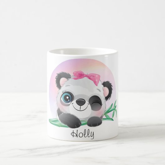süße Tier Friendly Panda Bamboo Kaffeetasse (Mittel)