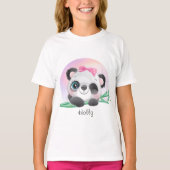 süße Tier Friendly Panda Bamboo T-Shirt (Vorderseite)
