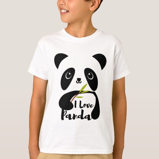 süße Tier Friendly Panda T-Shirt (Vorderseite)
