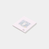 Süße Tier Funny Cat Pink Post-it Klebezettel (angewinkelt)