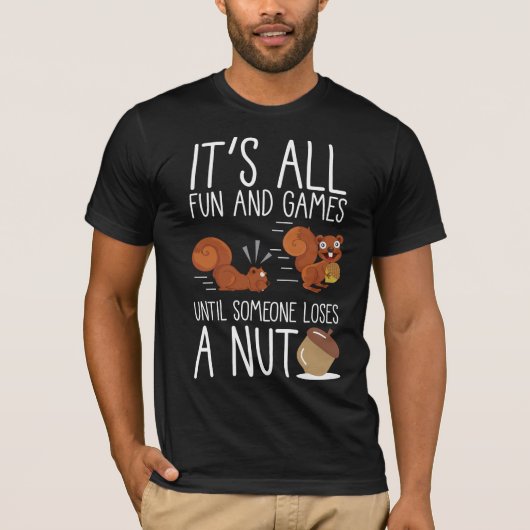 Süße Tier Funny Rodent Nut Lover Squirrel T-Shirt (Vorderseite)