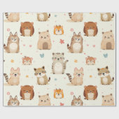 süße Tier Geschenkpapier (Flach)