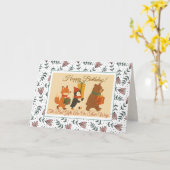 Süße Tier Gift Friends Geburtstag Karte (Gelbe Blume)