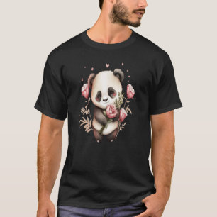 Süße Tier Girl panda valentine day women panda b T-Shirt