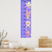 Süße Tier Growth Chart Poster (Küche)