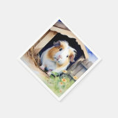 Süße Tier Guinea Pig Serviette (Ecke)