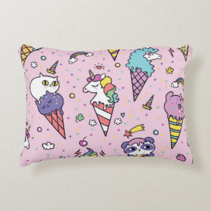 Süße Tier Ice Creme Cones Dekokissen