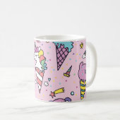 Süße Tier Ice Creme Cones Kaffeetasse (VorderseiteRechts)