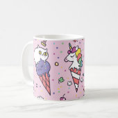 Süße Tier Ice Creme Cones Kaffeetasse (Vorderseite Links)