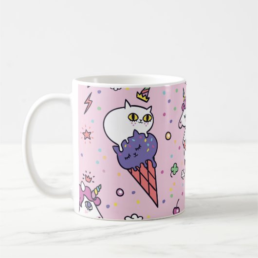 Süße Tier Ice Creme Cones Kaffeetasse (Links)