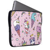 Süße Tier Ice Creme Cones Laptopschutzhülle (Vorne Rechts)