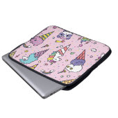 Süße Tier Ice Creme Cones Laptopschutzhülle (Vorne Knopf)