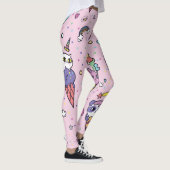 Süße Tier Ice Creme Cones Leggings (Rechts)