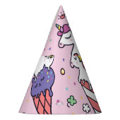 Süße Tier Ice Creme Cones Partyhütchen (Links)