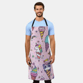 Süße Tier Ice Creme Cones Schürze (Getragen)