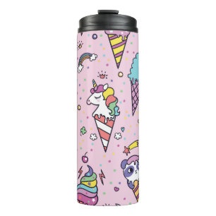 Süße Tier Ice Creme Cones Thermosbecher