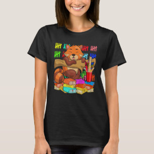 Süße Tier Kids School Student Wildlife Red Panda T-Shirt