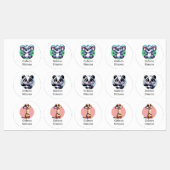 Süße Tier Labels Etiketten (Blatt)