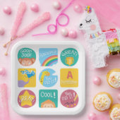 Süße Tier-Lohn für Motivierend Klassenzimmer Pappteller (Party)