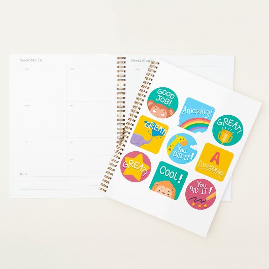 Süße Tier-Lohn für Motivierend Klassenzimmer Planer