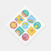 Süße Tier-Lohn für Motivierend Klassenzimmer Serviette (Ecke)