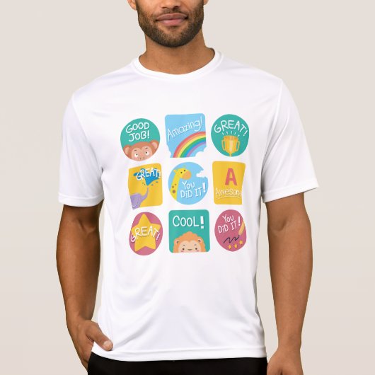 Süße Tier-Lohn für Motivierend Klassenzimmer T-Shirt (Vorderseite)