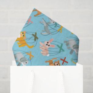 Süße Tier Marionette Puppets Puppeteer Muster Seidenpapier