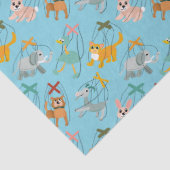 Süße Tier Marionette Puppets Puppeteer Muster Seidenpapier (Detail)