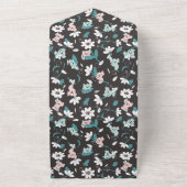 Süße Tier mit farbenfrohen Koala-Mustern und Blume All In One Einladung (Außenbereich)