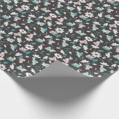 Süße Tier mit farbenfrohen Koala-Mustern und Blume Geschenkpapier (Ecke)