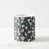 Süße Tier mit farbenfrohen Koala-Mustern und Blume Kaffeetasse (Mittel)