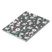 Süße Tier mit farbenfrohen Koala-Mustern und Blume Notizblock (Rotiert)