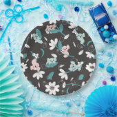 Süße Tier mit farbenfrohen Koala-Mustern und Blume Pappteller (Party)