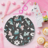 Süße Tier mit farbenfrohen Koala-Mustern und Blume Pappteller (Party)