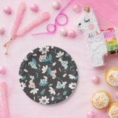 Süße Tier mit farbenfrohen Koala-Mustern und Blume Pappteller (Party)